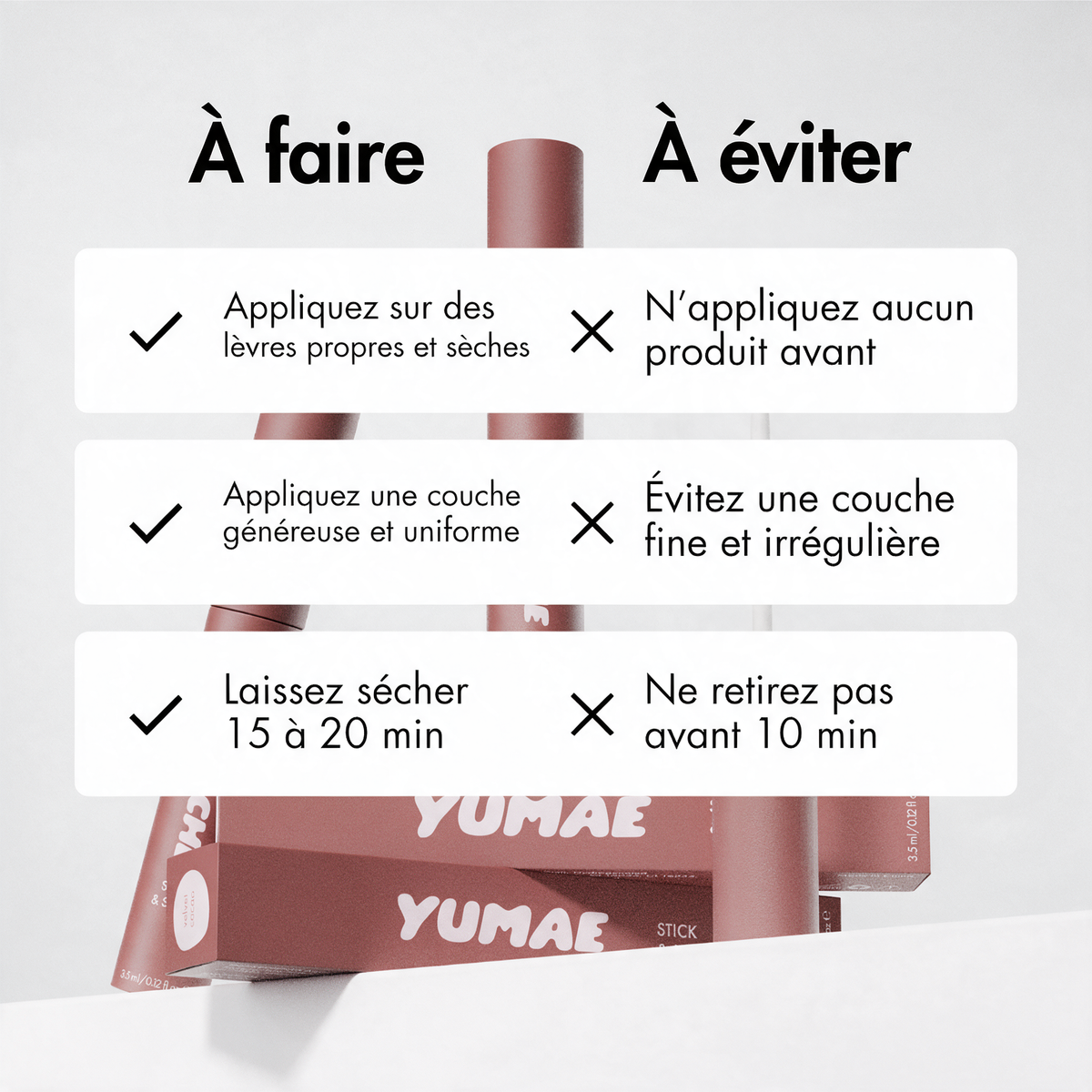 Encre à lèvres peel-off