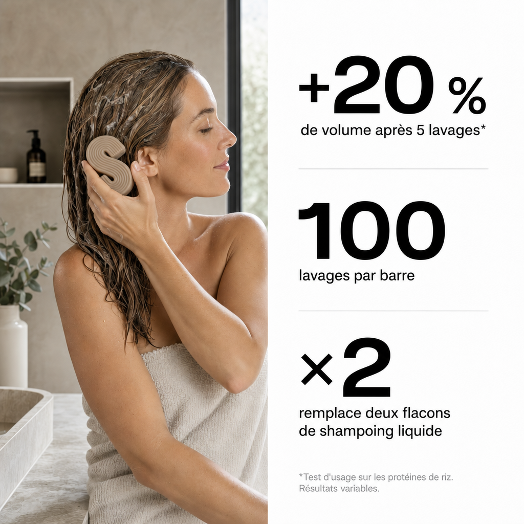 Shampoing Solide Eau de Riz – Pousse des Cheveux
