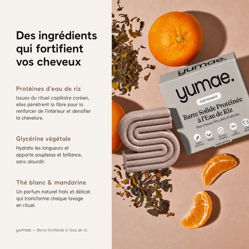 Shampoing Solide Eau de Riz – Pousse des Cheveux