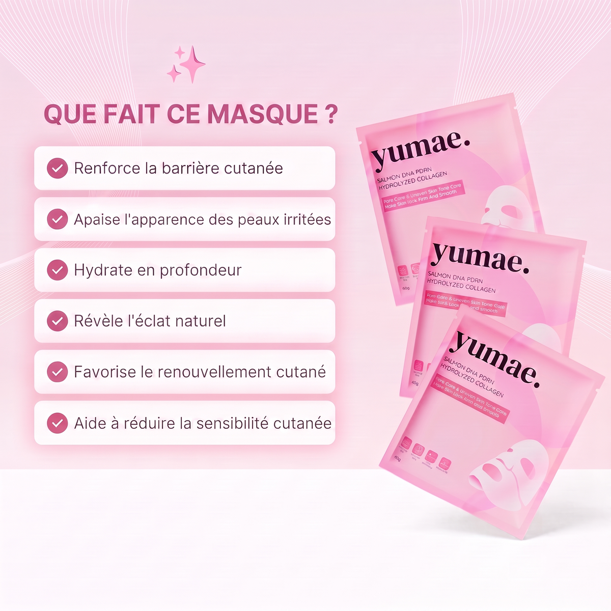 Masque Collagène & PDRN de Saumon