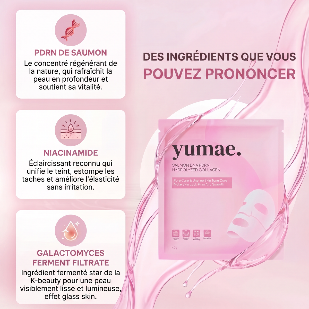 Masque Collagène & PDRN de Saumon